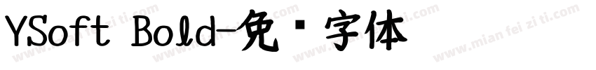 YSoft Bold字体转换